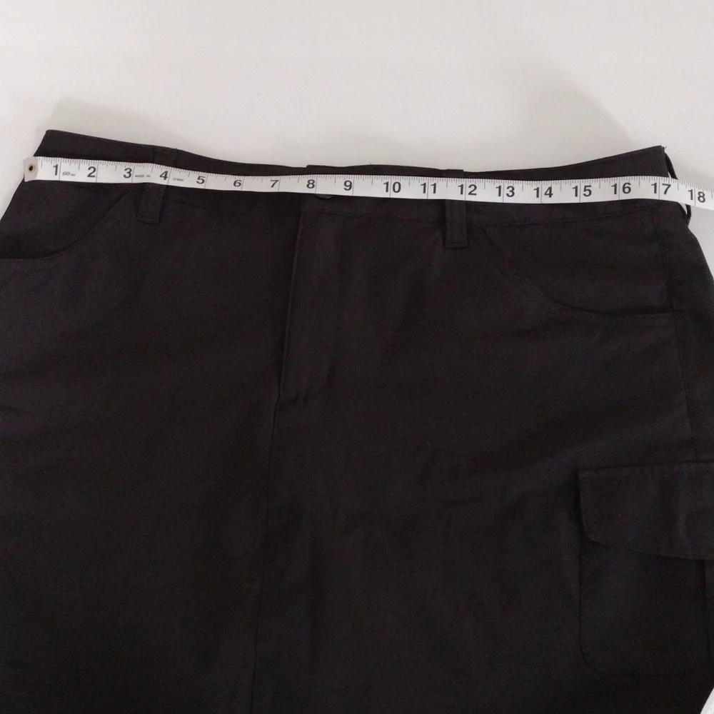 Eddie Bauer Black Cargo Skort Women's Size 12 Pockets Pre-owned Sportswear - Picture 12 of 12